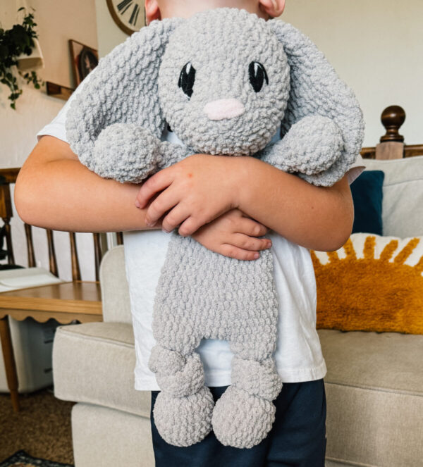 crochet bunny snuggler pattern