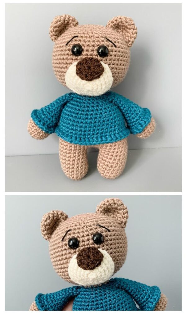 The Friendly Bear in a Sweater Pattern - Image 2