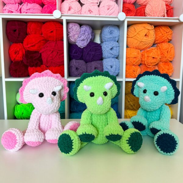 Plush Triceratops Stuffy Pattern - Image 2