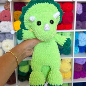 Plush Triceratops Snuggler Pattern