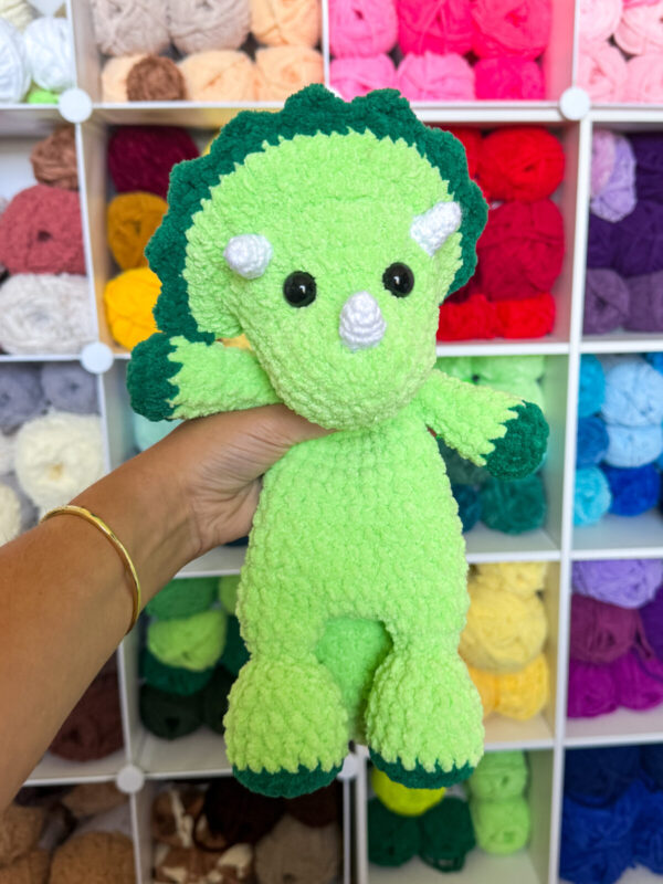 Plush Triceratops Snuggler Pattern