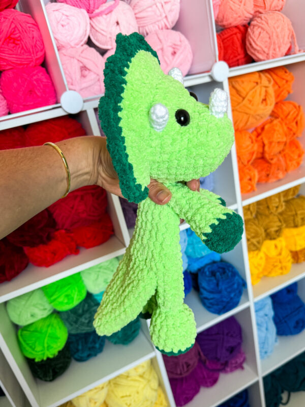 Plush Triceratops Snuggler Pattern - Image 4