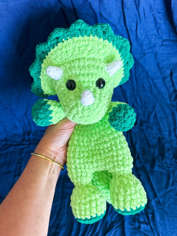 Plush Triceratops Snuggler Pattern - Image 2